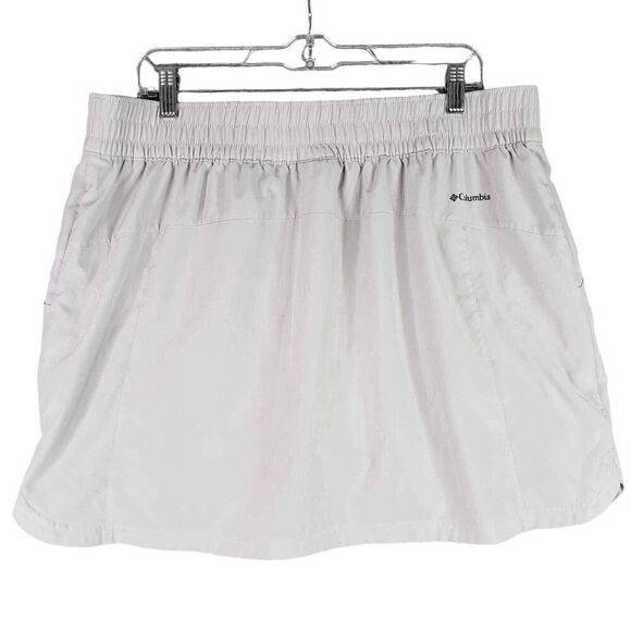 Columbia Skort Women's Size XL Gray Stretch Mini Elastic Waist Polyester - Picture 2 of 10